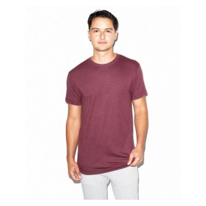 Prestige American Apparel Tri-blend Workout Tee Tri-Cranberry