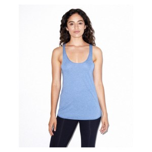 Prestige Womens American Apparel Tri-blend Racerback Tank Athletic Blue