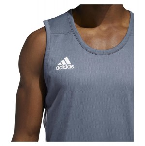Adidas 3G Speed Reversible Basketball Jersey Onix-White