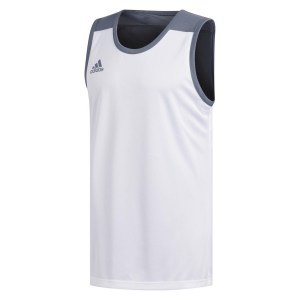 Adidas 3G Speed Reversible Basketball Jersey Onix-White