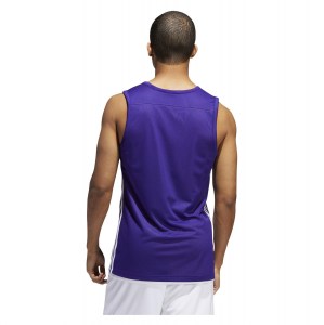 Adidas 3G Speed Reversible Basketball Jersey Collegiate Purple-White