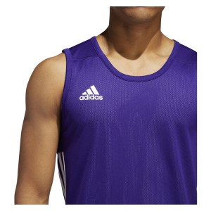 Adidas 3g Speed Reversible Basketball Jersey Collegiate Purple-White