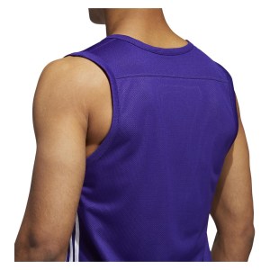 Adidas 3g Speed Reversible Basketball Jersey Collegiate Purple-White