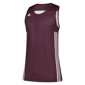 Adidas 3g Speed Reversible Basketball Jersey Maroon-White