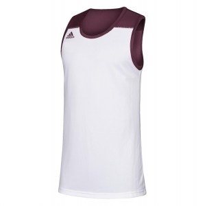 Adidas 3G Speed Reversible Basketball Jersey Maroon-White