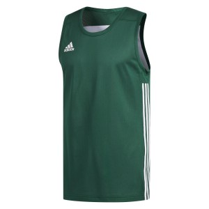 Adidas 3G Speed Reversible Basketball Jersey Dark Green-White
