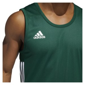 Adidas 3G Speed Reversible Basketball Jersey Dark Green-White