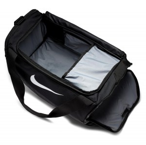 Nike Brasilia S Training Duffel Bag (Small) Black-Black-White