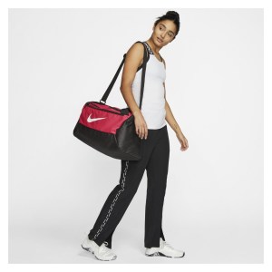 Nike Brasilia S Training Duffel Bag (Small) Rush Pink-Black-White