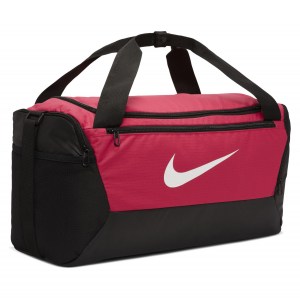 Nike Brasilia S Training Duffel Bag (Small) Rush Pink-Black-White