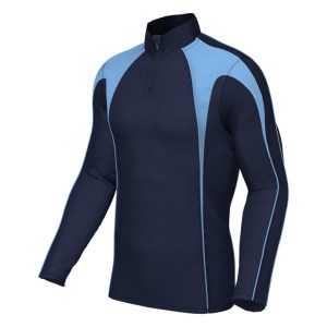 Classic Team 1/4 Zip Midlayer Navy-Sky