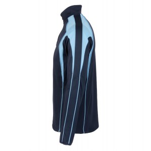 Classic Team 1/4 Zip Midlayer Navy-Sky