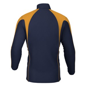 Classic Team 1/4 Zip Midlayer Navy-Amber