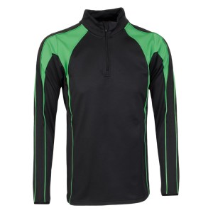 Classic Team 1/4 Zip Midlayer Black-Green