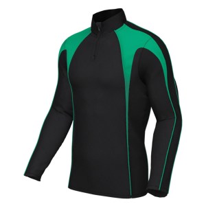 Classic Team 1/4 Zip Midlayer Black-Green