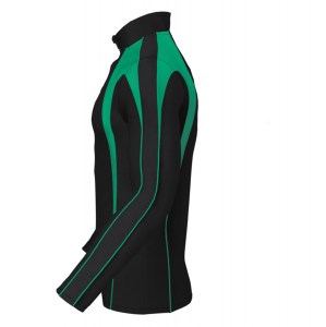 Classic Team 1/4 Zip Midlayer Black-Green