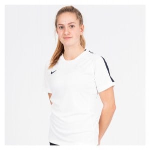 Neon-Nike Womens SS Training Tee White-Navy