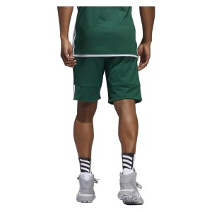 Adidas 3G Speed Reversible Shorts Dark Green-White