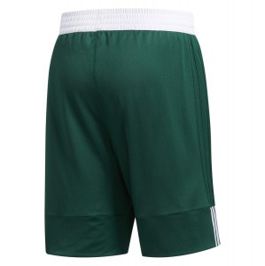 Adidas 3G Speed Reversible Shorts Dark Green-White