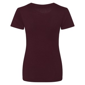 Womens Organic Cotton Tee (W) Burgundy