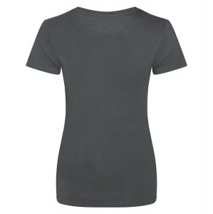 Womens Organic Cotton Tee (W) Charcoal