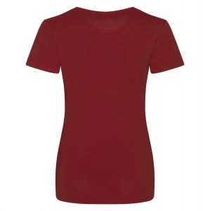 Womens Organic Cotton Tee (W) Fire Red