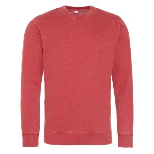 WASHED SWEATSHIRT Washed Fire Red