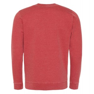 WASHED SWEATSHIRT Washed Fire Red