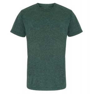Performance T-Shirt Forest Green-Black Melange
