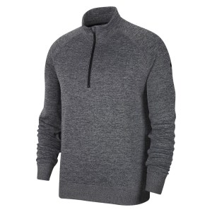 Nike Dry Half Zip Top Black-White-Dark Grey