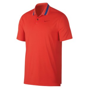 Nike Dry Vapor Colour Block Polo Habanero Red-Blue Void-Habanero Red