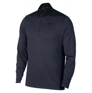 Nike Core Dry Half-Zip Top Obsidian Blue-Blue Void-Black-Black