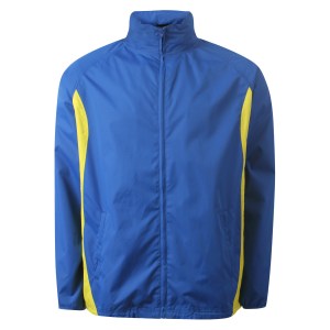 Behrens Shower Proof Tracksuit Top Royal-Yellow