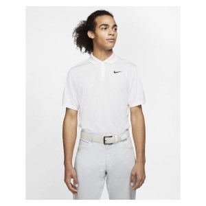 Nike Dri-FIT VIctory Golf Polo White-Black