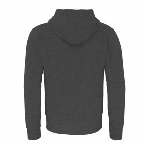 Premium Zip Hoodie Black Melange