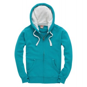 Premium Zip Hoodie Caribbean Blue