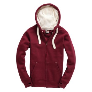 Premium Zip Hoodie Maroon