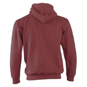 Premium Zip Hoodie Wine Melange