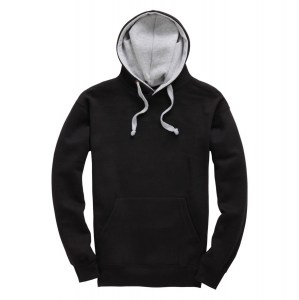 Heavyweight OH Contrast Hoodie Black-Grey