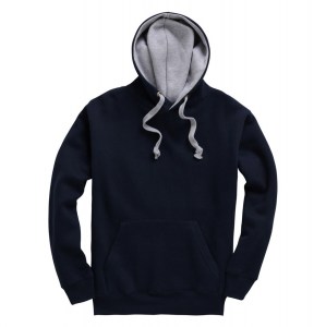 Heavyweight OH Contrast Hoodie Navy-Grey