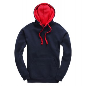 Heavyweight OH Contrast Hoodie Navy-Red