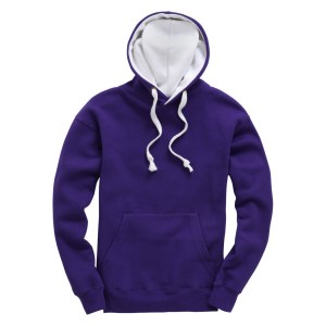 Heavyweight OH Contrast Hoodie Purple-White