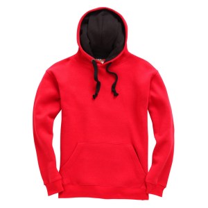 Heavyweight OH Contrast Hoodie Red-Black