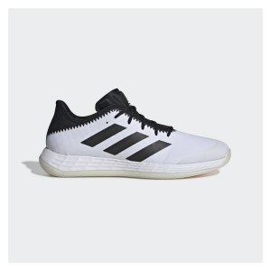 adidas Adizero Fastcourt Indoor Shoes Ftwr White-Core Black-Solar Red