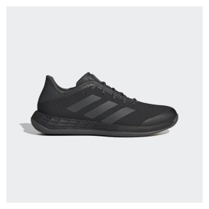 adidas Adizero Fastcourt Indoor Shoes Core Black-Grey Six-Solar Gold