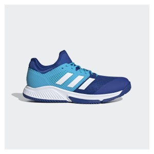 adidas Court Team Bounce Indoor Shoes Team Royal Blue-Ftwr White-Signal Green