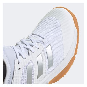 adidas Court Team Bounce Shoes Ftwr White-Silver Met-Ftwr White