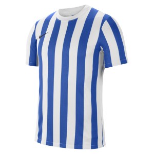 Nike Dri-FIT Striped Division 4 Short Sleeve Jersey White-Royal Blue-Black