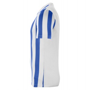 Nike Dri-FIT Striped Division 4 Short Sleeve Jersey White-Royal Blue-Black