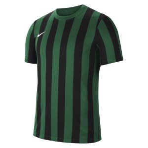 Nike Dri-FIT Striped Division 4 Short Sleeve Jersey Pine Green-Black-White